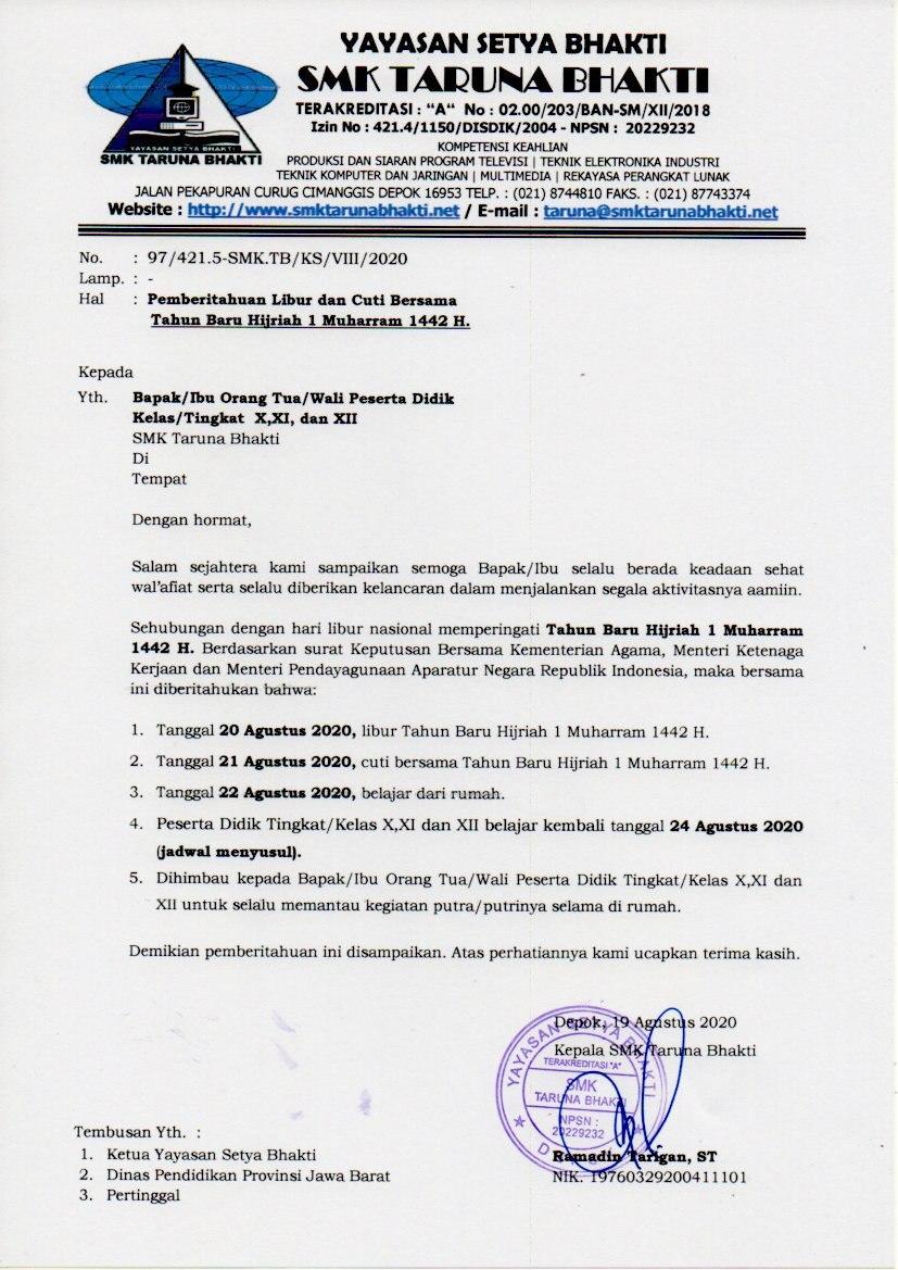 Format Surat Kebenaran Murid Sekolah Terkini